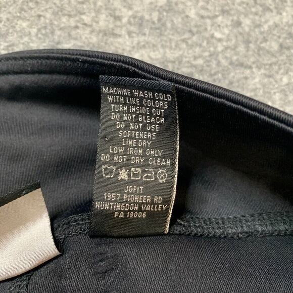 JoFit Skirted Capri Womens S Small Black White Polka Dot Pull On Stretch Pants - Picture 7 of 13